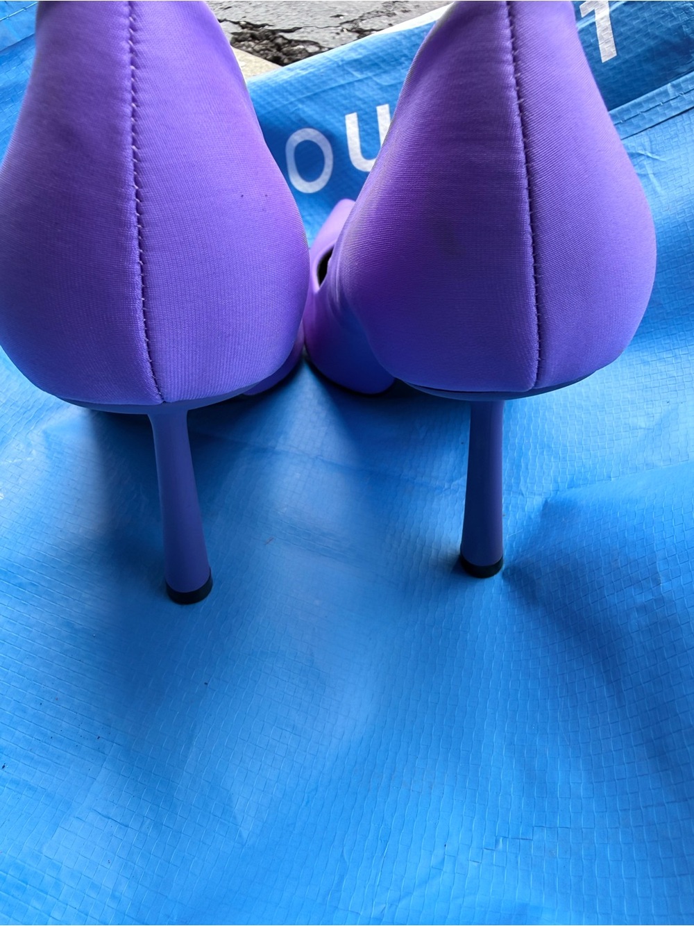 Zara Purple Pointed-Toe Women's Heels - Picture 6 of 6